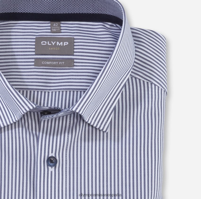 ropa OLYMP Luxor Comfort Fit, camisa business, con botones, marino 8N2F1558