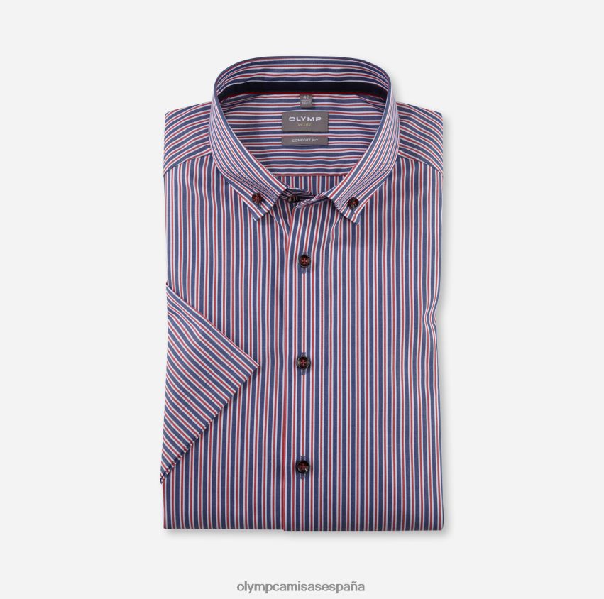 ropa OLYMP Luxor Comfort Fit, camisa business, con botones, rojo 8N2F1662