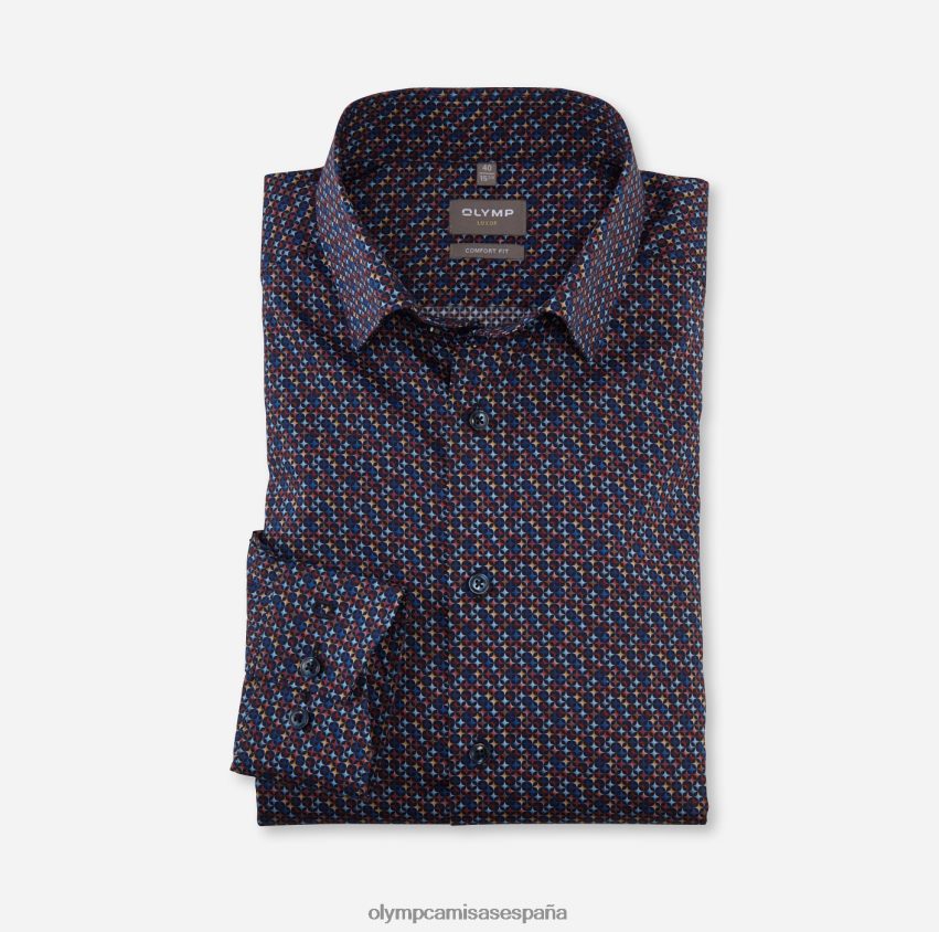 ropa OLYMP Luxor Comfort Fit, camisa business con botones, rojo 8N2F1670