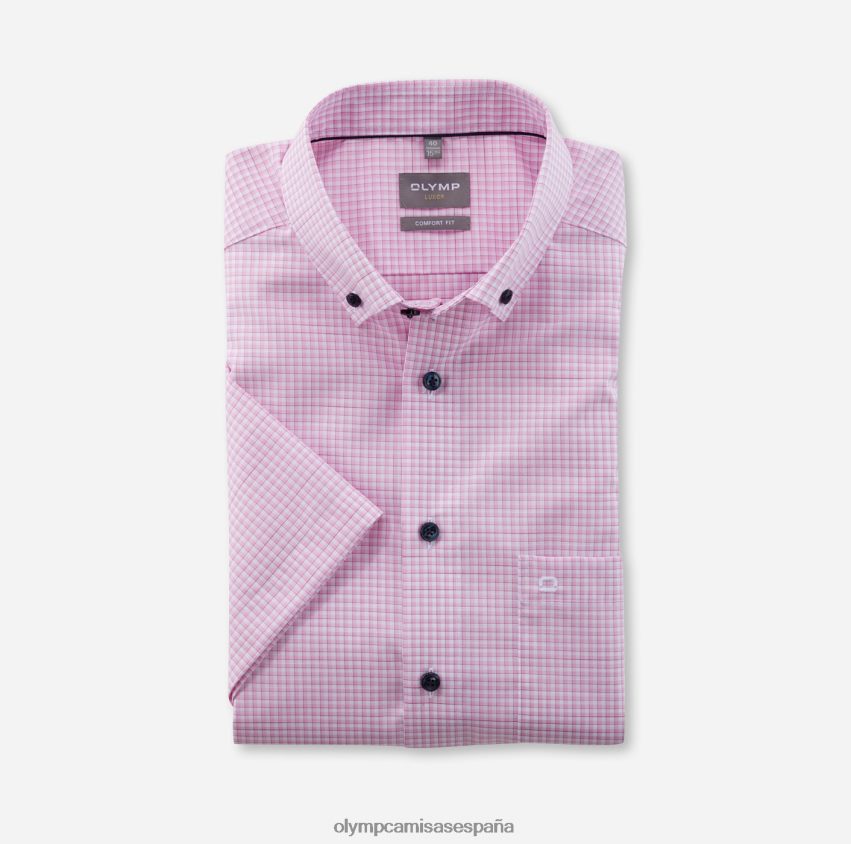 ropa OLYMP Luxor Comfort Fit, camisa business, con botones, rosa 8N2F1552