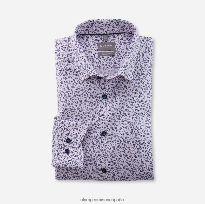 ropa OLYMP Luxor Comfort Fit, camisa business con botones, rosa 8N2F1582