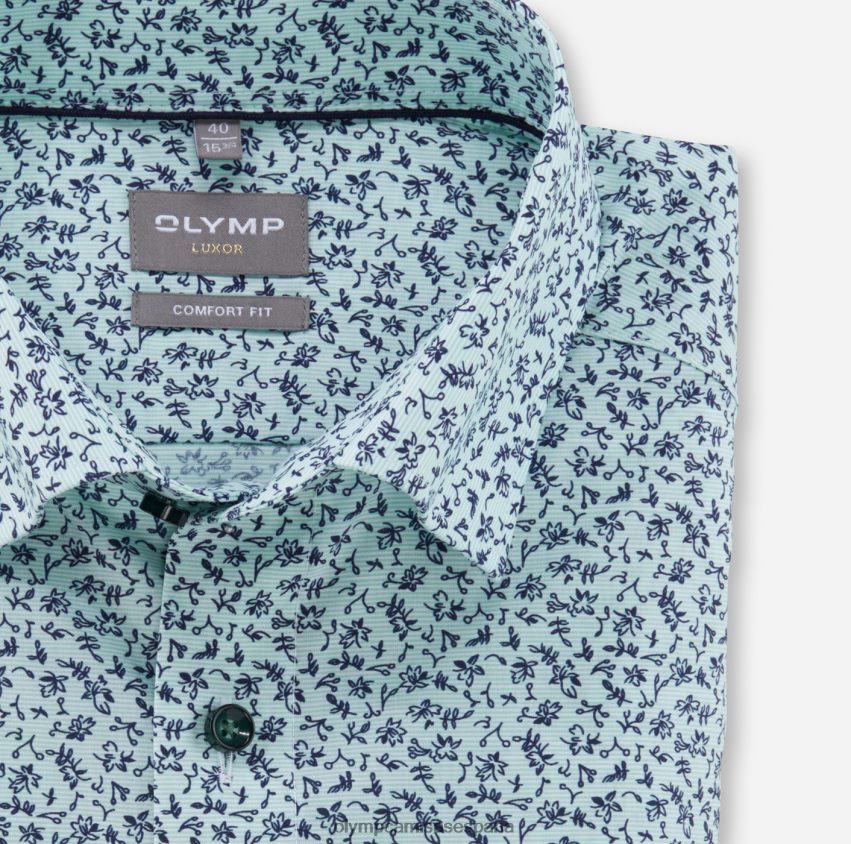 ropa OLYMP Luxor Comfort Fit, camisa business con botones, verde claro 8N2F1537