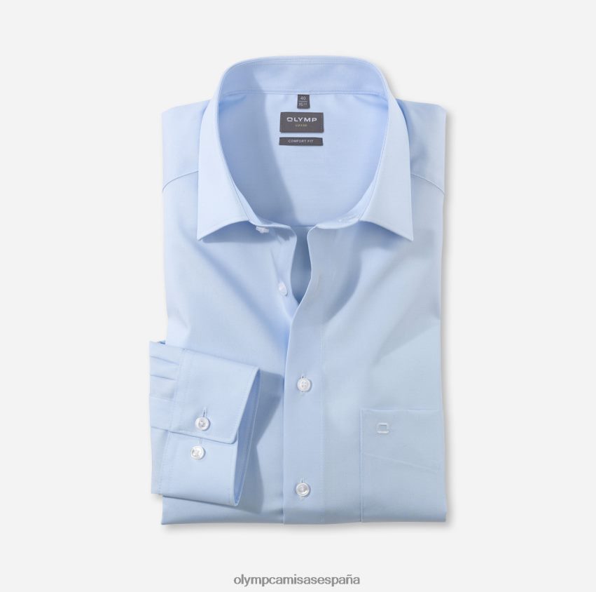 ropa OLYMP Luxor Comfort Fit, camisa business, manga extra corta, New Kent, azul 8N2F1707
