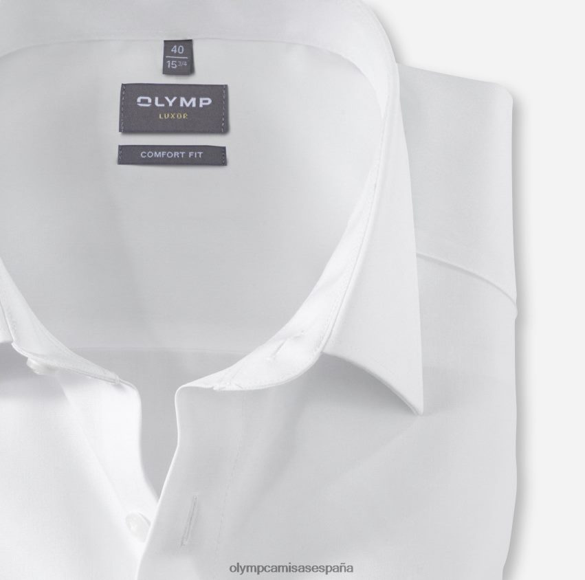 ropa OLYMP Luxor Comfort Fit, camisa business, manga extra corta, New Kent, blanco 8N2F1706
