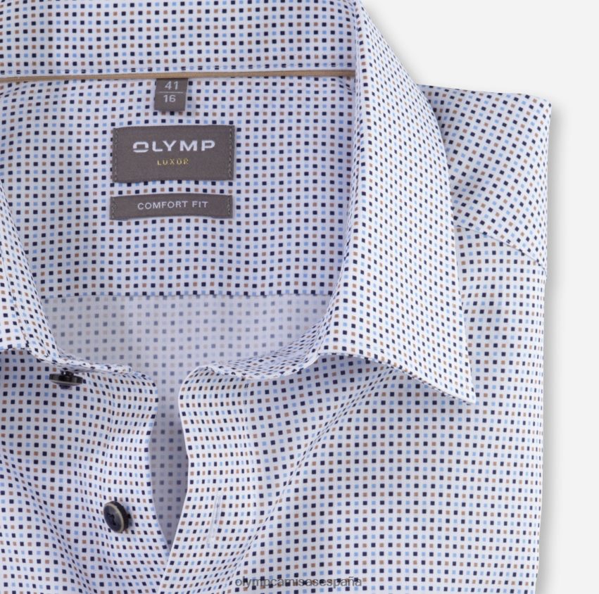 ropa OLYMP Luxor Comfort Fit, camisa business, manga larga extralarga, New Kent, natural 8N2F1700