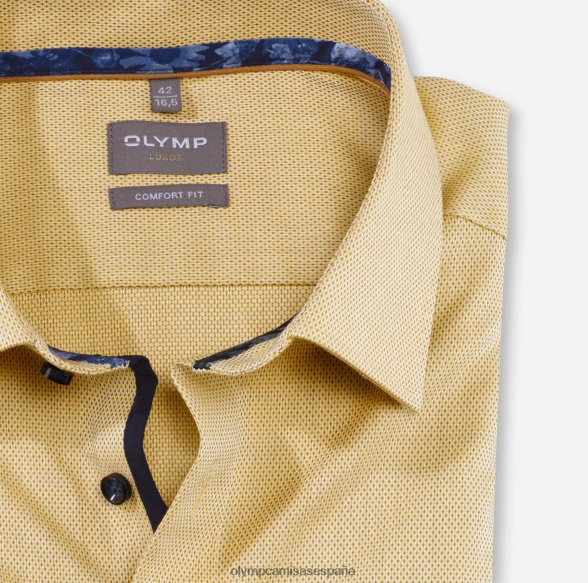 ropa OLYMP Luxor Comfort Fit, camisa de negocios, New Kent, amarillo 8N2F1566