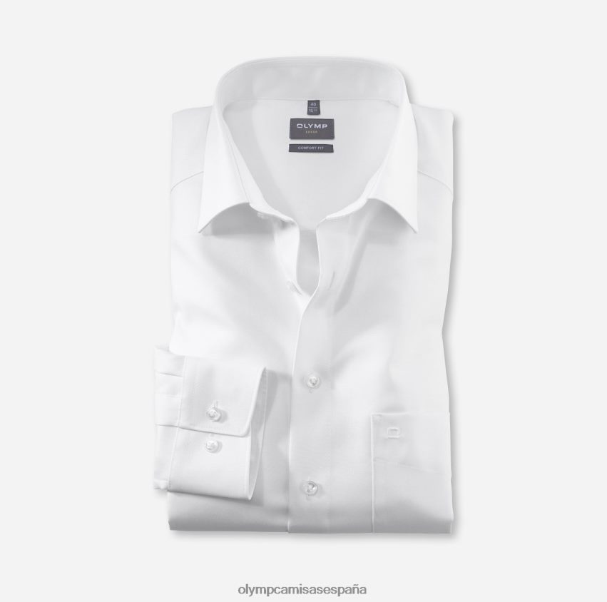 ropa OLYMP Luxor Comfort Fit, camisa de negocios, New Kent, blanco 8N2F1577
