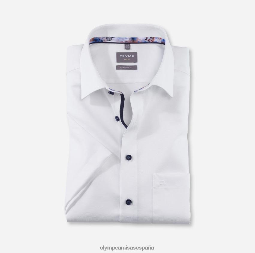 ropa OLYMP Luxor Comfort Fit, camisa de negocios, New Kent, blanco 8N2F1621
