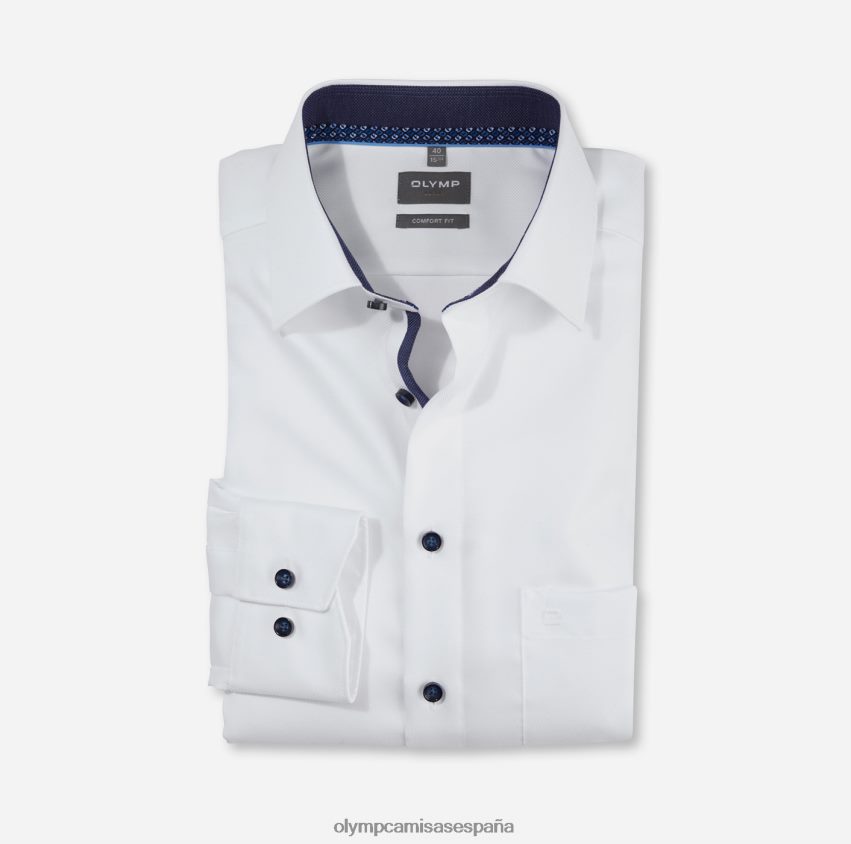 ropa OLYMP Luxor Comfort Fit, camisa de negocios, New Kent, blanco 8N2F1636
