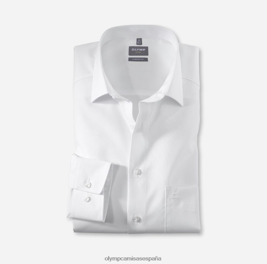 ropa OLYMP Luxor Comfort Fit, camisa de negocios, New Kent, blanco 8N2F1677