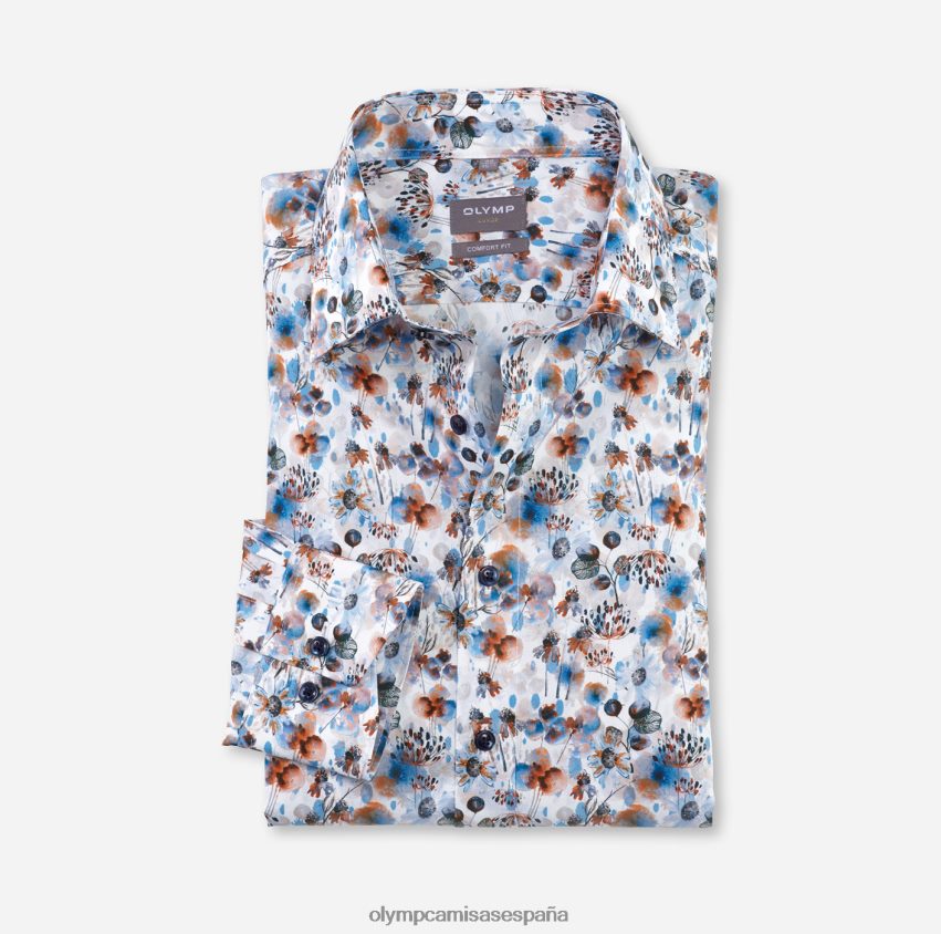 ropa OLYMP Luxor Comfort Fit, camisa de negocios, New Kent, naranja 8N2F1491