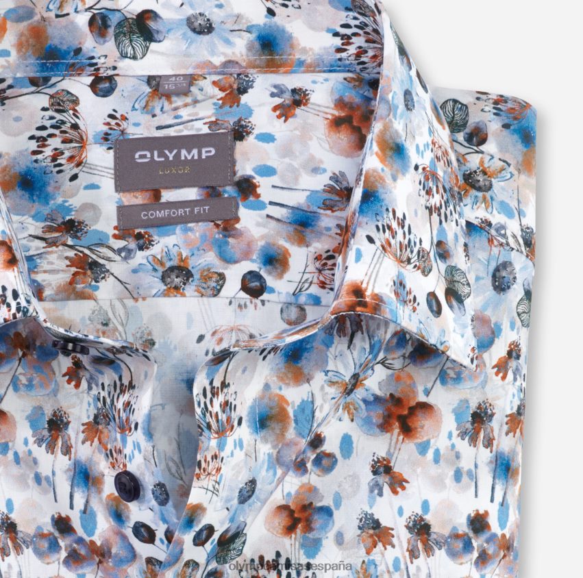 ropa OLYMP Luxor Comfort Fit, camisa de negocios, New Kent, naranja 8N2F1491