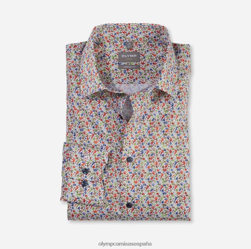 ropa OLYMP Luxor Comfort Fit, camisa de negocios, New Kent, naranja 8N2F1543