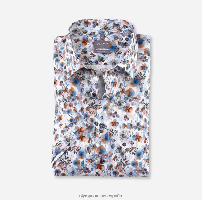 ropa OLYMP Luxor Comfort Fit, camisa de negocios, New Kent, naranja 8N2F1602