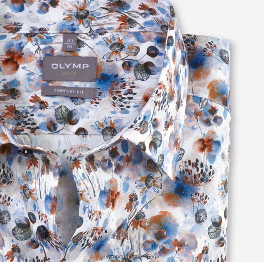 ropa OLYMP Luxor Comfort Fit, camisa de negocios, New Kent, naranja 8N2F1602