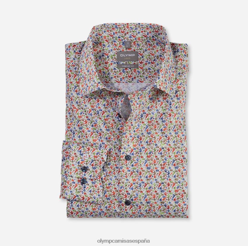 ropa OLYMP Luxor Comfort Fit, camisa de negocios, New Kent, naranja 8N2F1692