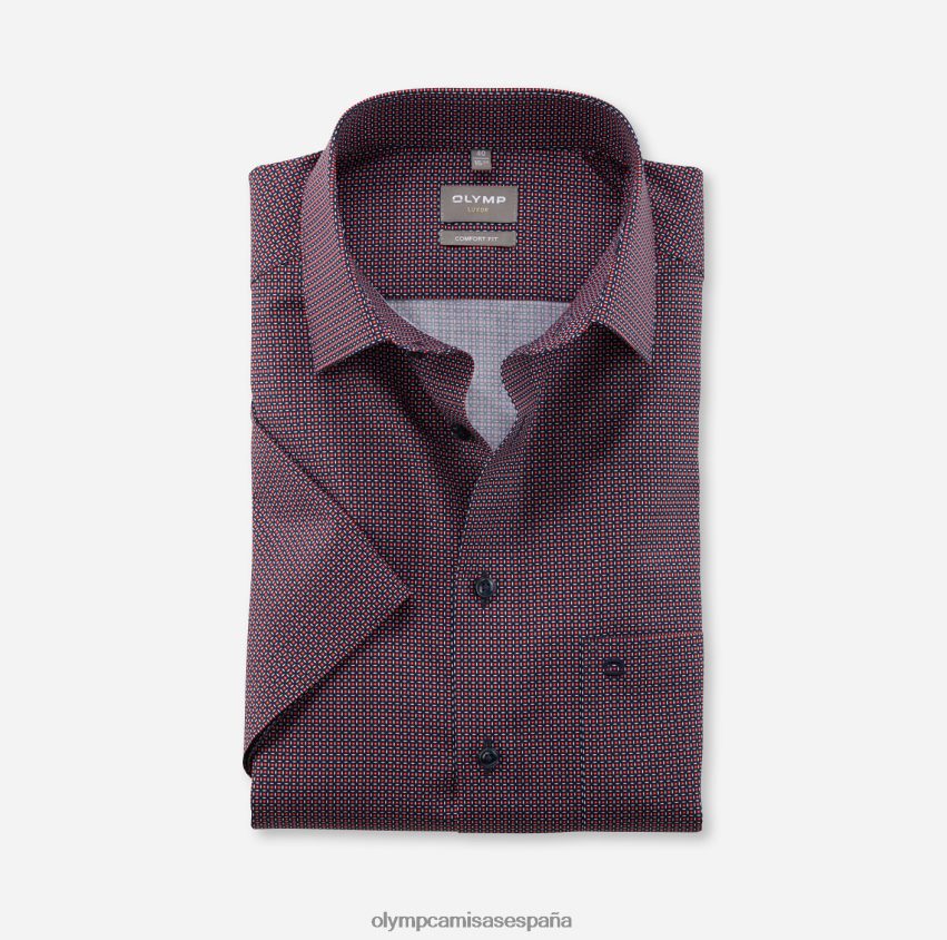 ropa OLYMP Luxor Comfort Fit, camisa de negocios, New Kent, rojo 8N2F1569