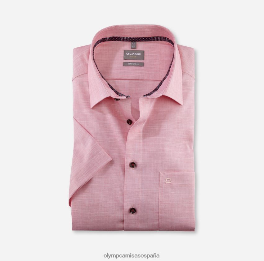 ropa OLYMP Luxor Comfort Fit, camisa de negocios, New Kent, rojo 8N2F1629