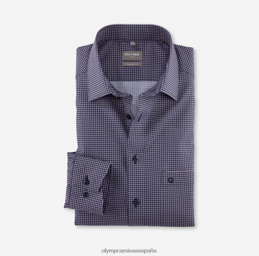 ropa OLYMP Luxor Comfort Fit, camisa de negocios, New Kent, rosa 8N2F1531