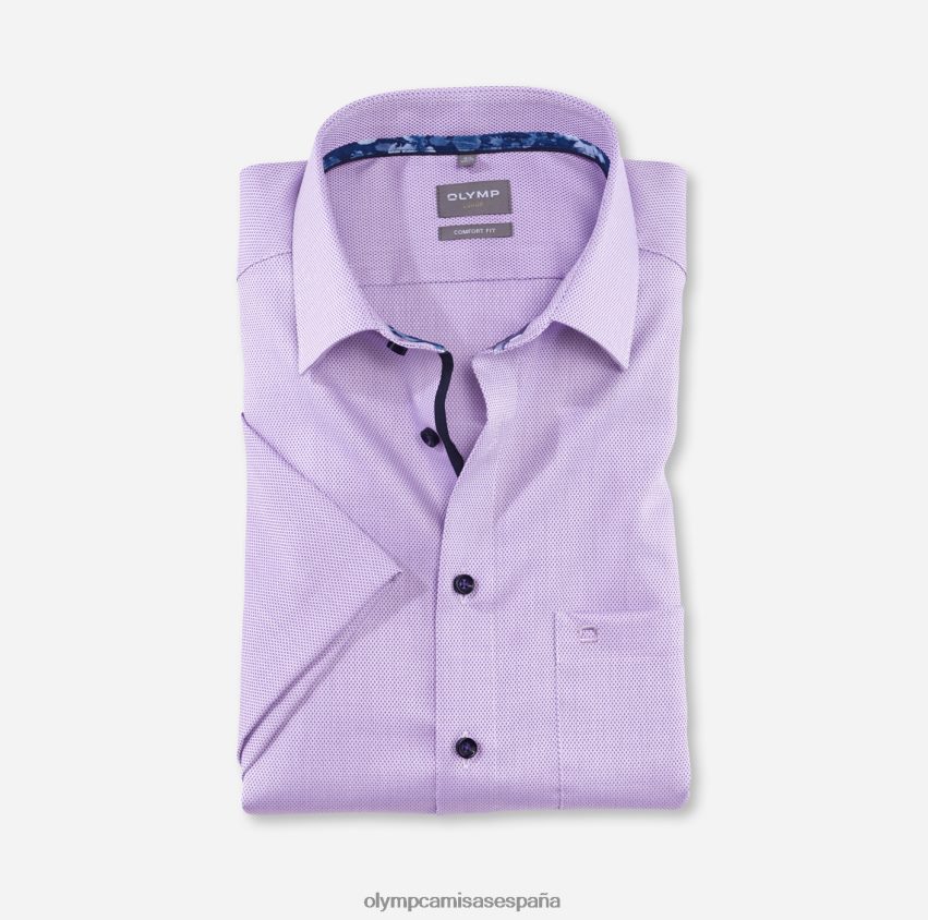 ropa OLYMP Luxor Comfort Fit, camisa de negocios, New Kent, violeta 8N2F1654