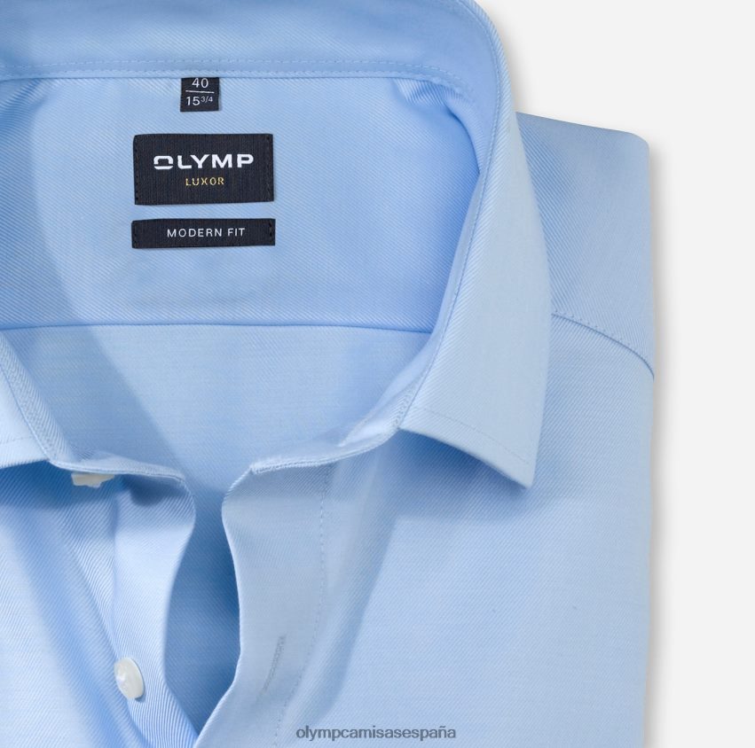 ropa OLYMP Luxor Modern Fit, camisa business, Global Kent, azul claro 8N2F1002