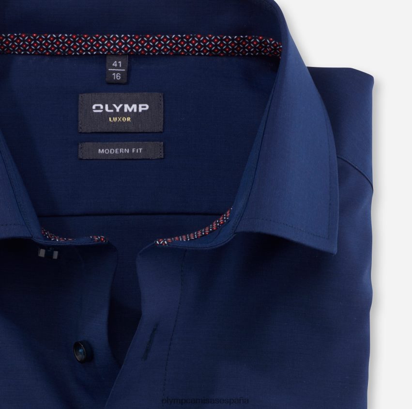 ropa OLYMP Luxor Modern Fit, camisa business, Global Kent, azul medianoche 8N2F1328