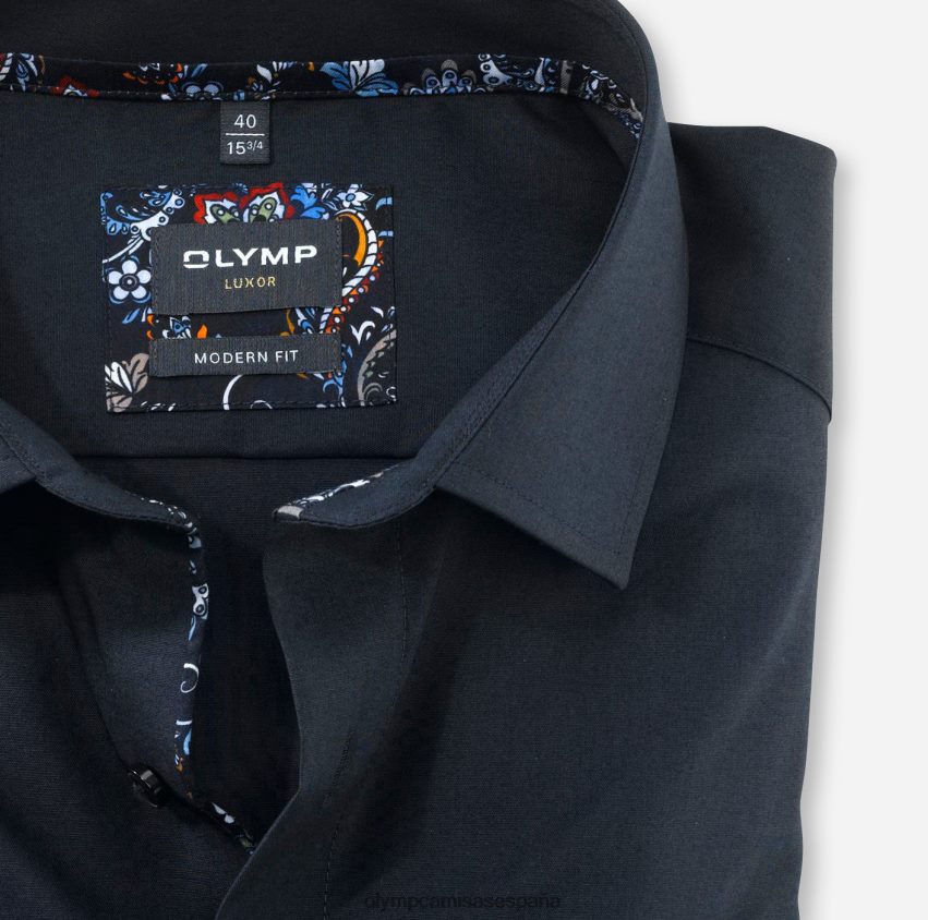 ropa OLYMP Luxor Modern Fit, camisa business, Global Kent, cobalto 8N2F1302
