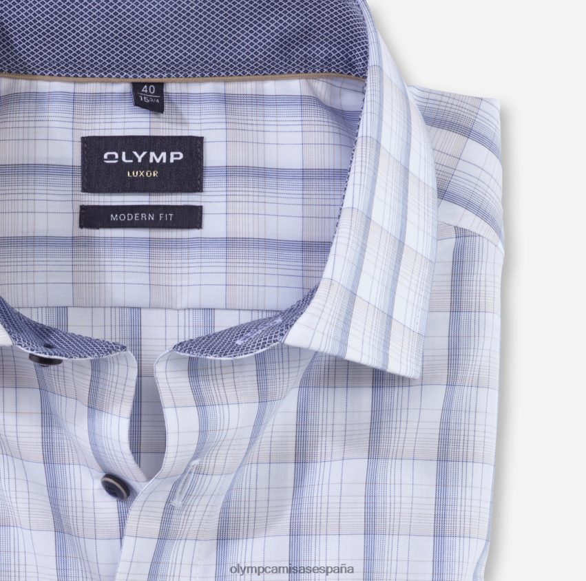 ropa OLYMP Luxor Modern Fit, camisa business, Global Kent, natural 8N2F1128