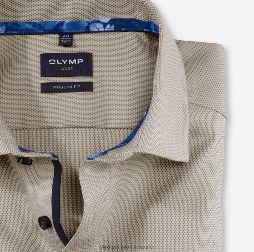 ropa OLYMP Luxor Modern Fit, camisa business, Global Kent, natural 8N2F1146