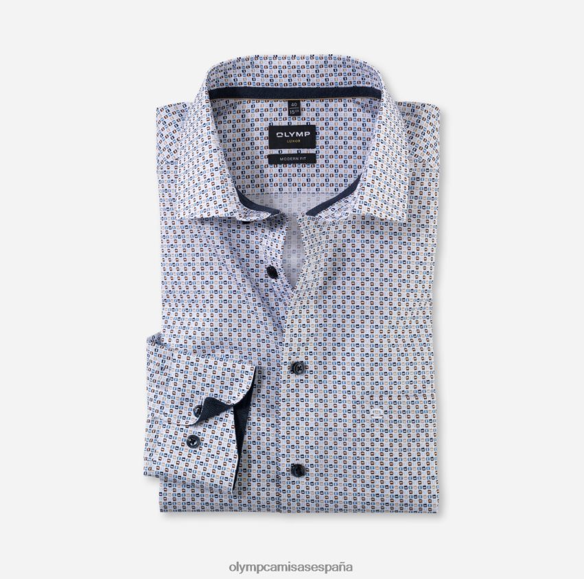 ropa OLYMP Luxor Modern Fit, camisa business, Global Kent, natural 8N2F1162