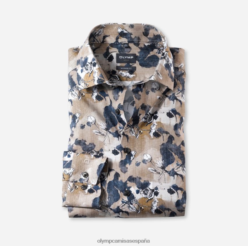 ropa OLYMP Luxor Modern Fit, camisa business, Global Kent, natural 8N2F1195