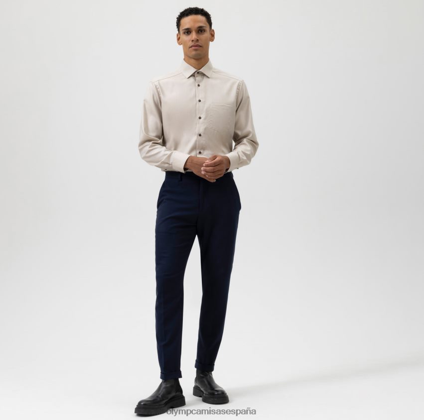 ropa OLYMP Luxor Modern Fit, camisa business, Global Kent, natural 8N2F1337