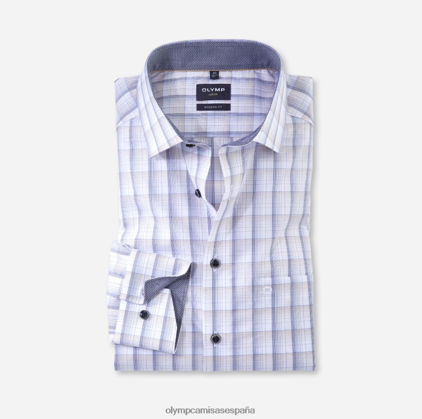ropa OLYMP Luxor Modern Fit, camisa business, Global Kent, natural 8N2F922