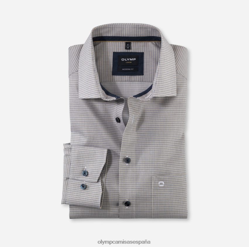 ropa OLYMP Luxor Modern Fit, camisa business, Global Kent, natural 8N2F944