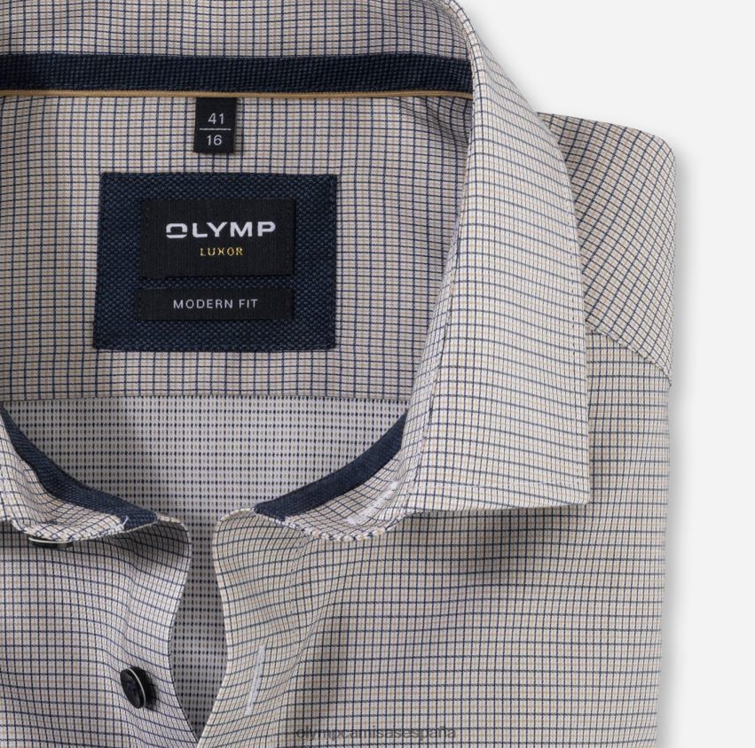 ropa OLYMP Luxor Modern Fit, camisa business, Global Kent, natural 8N2F944