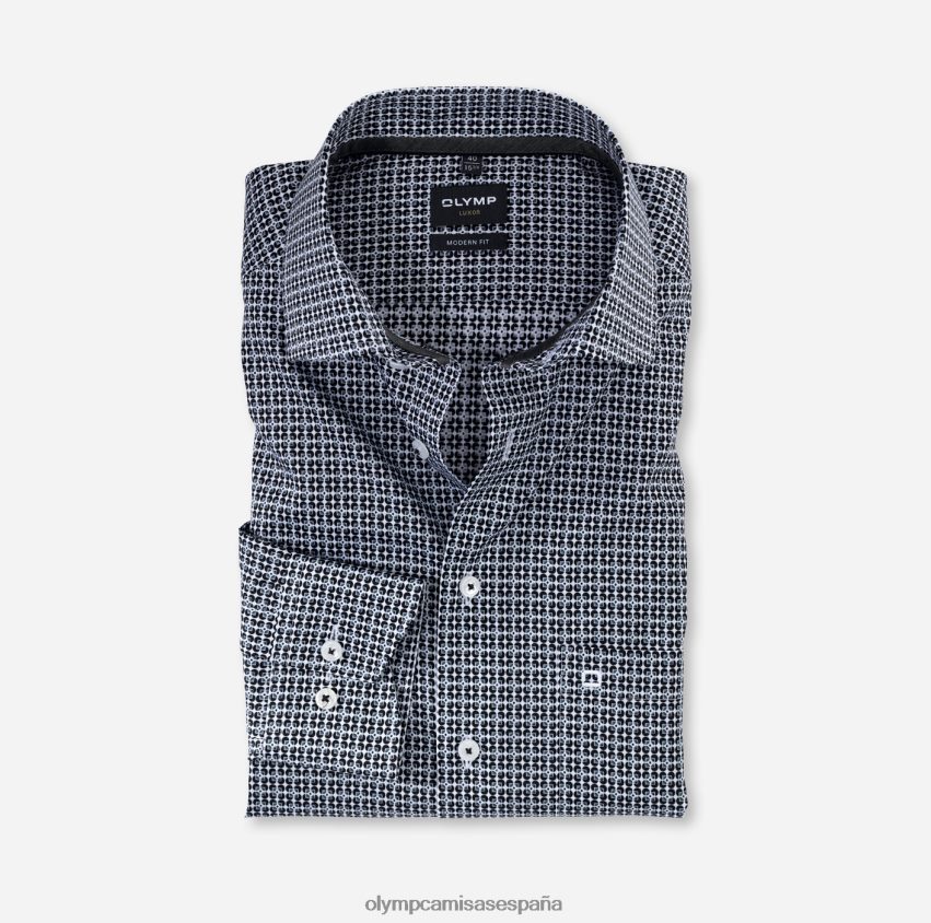 ropa OLYMP Luxor Modern Fit, camisa business, Global Kent, negro 8N2F1365