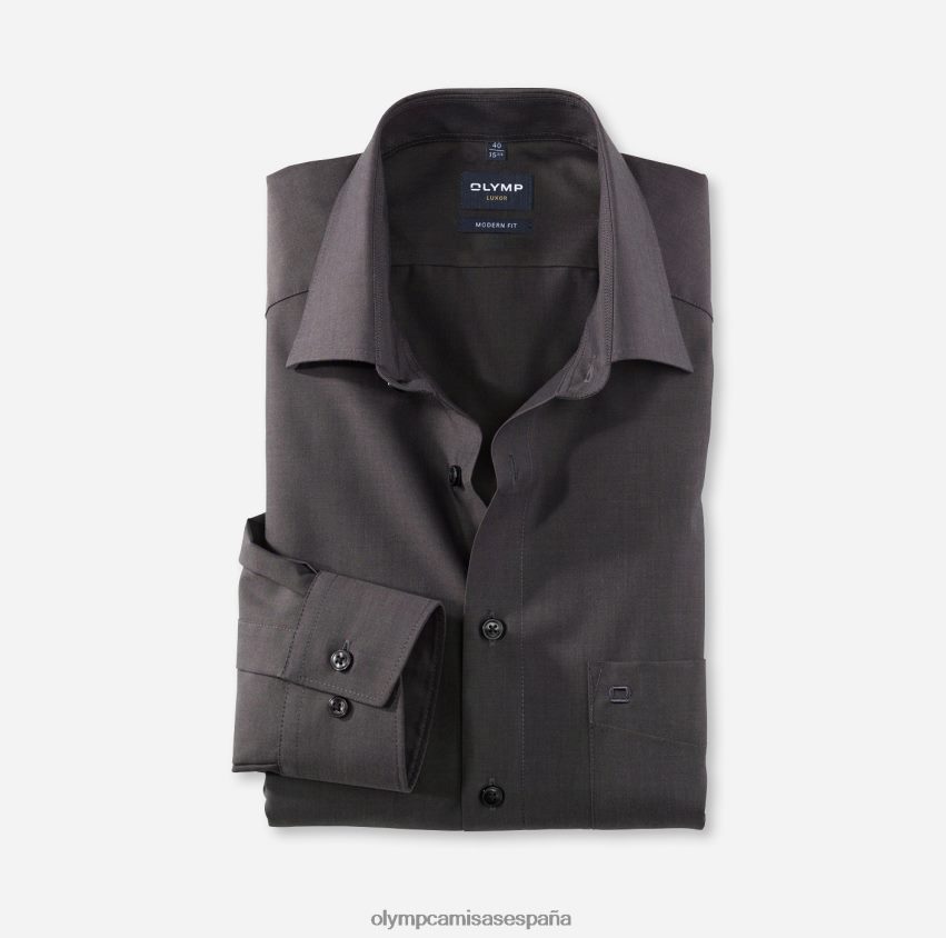 ropa OLYMP Luxor Modern Fit, camisa business, New Kent, antracita 8N2F1397