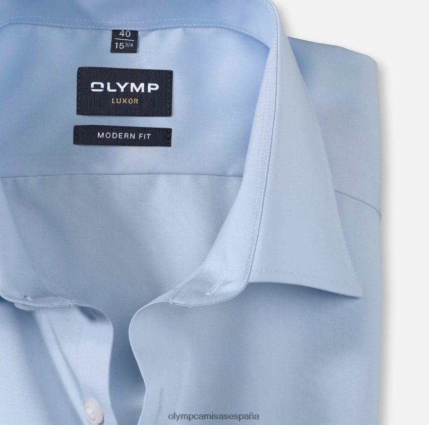 ropa OLYMP Luxor Modern Fit, camisa business, New Kent, azul 8N2F1378