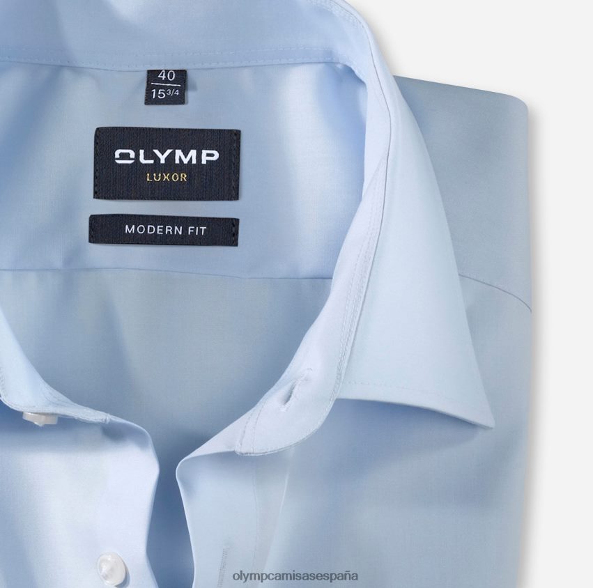 ropa OLYMP Luxor Modern Fit, camisa business, New Kent, azul 8N2F1393
