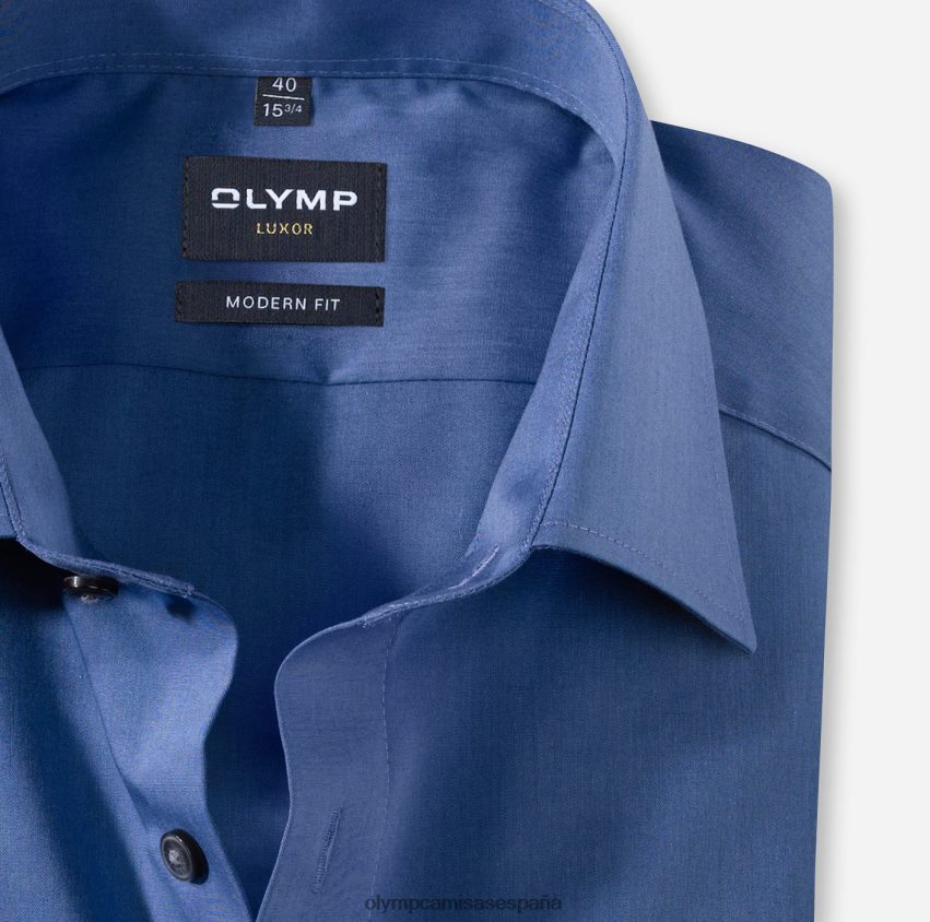 ropa OLYMP Luxor Modern Fit, camisa business, New Kent, índigo 8N2F1384