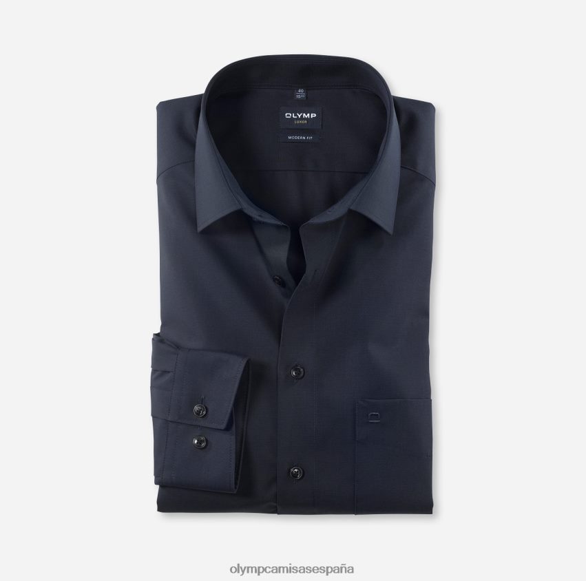 ropa OLYMP Luxor Modern Fit, camisa business, New Kent, índigo 8N2F1394