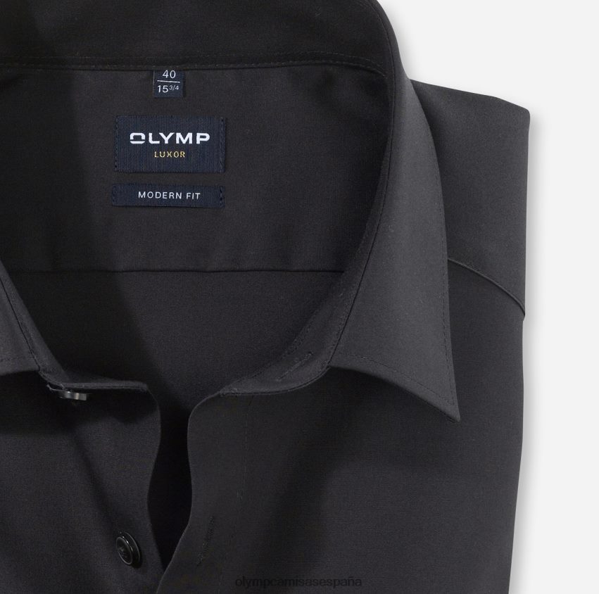 ropa OLYMP Luxor Modern Fit, camisa business, New Kent, negro 8N2F1380