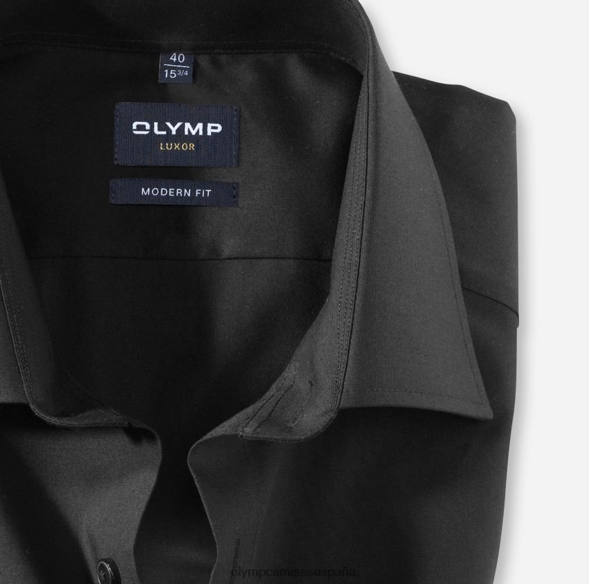 ropa OLYMP Luxor Modern Fit, camisa business, New Kent, negro 8N2F1395