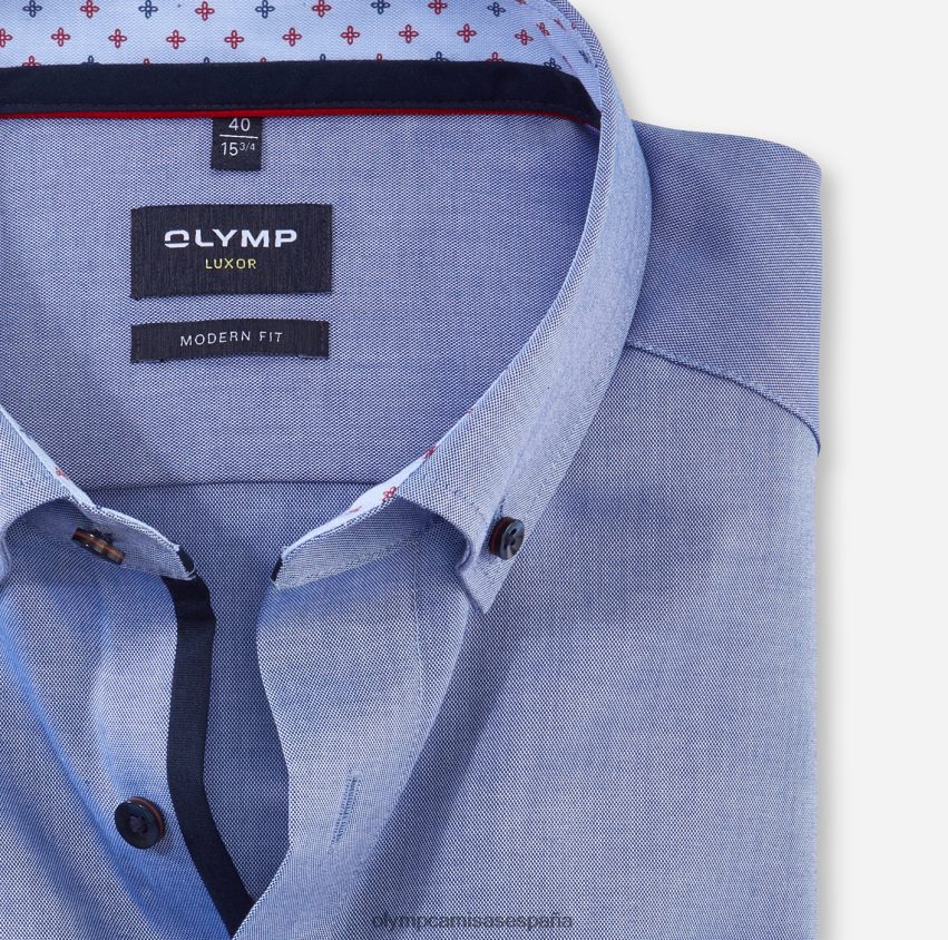 ropa OLYMP Luxor Modern Fit, camisa business con botones, azul humo 8N2F1309
