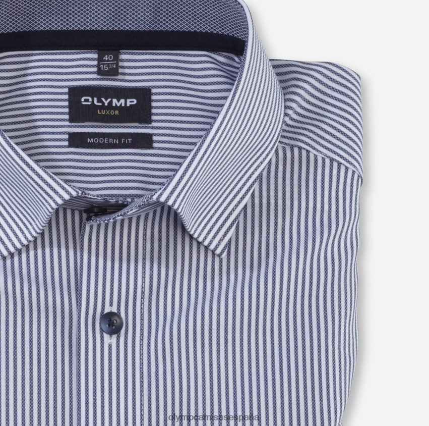 ropa OLYMP Luxor Modern Fit, camisa business con botones, azul marino 8N2F1237