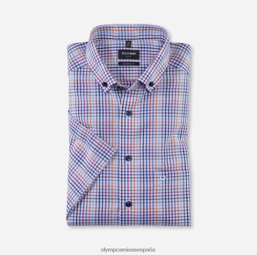 ropa OLYMP Luxor Modern Fit, camisa business, con botones, naranja 8N2F1213