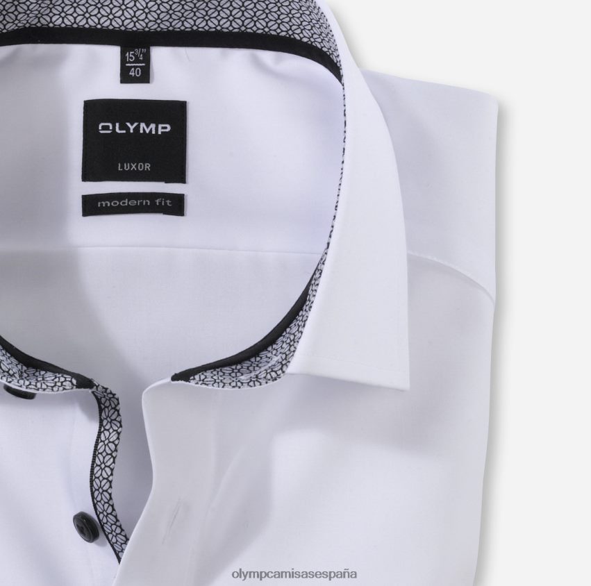 ropa OLYMP Luxor Modern Fit, camisa business, global kent, antracita 8N2F1083