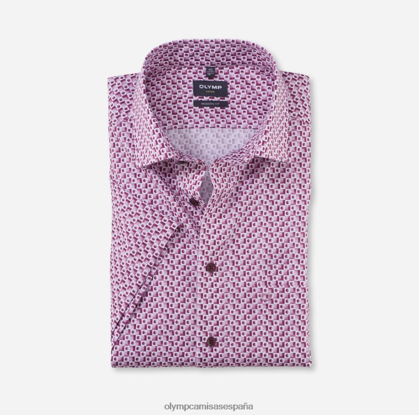 ropa OLYMP Luxor Modern Fit, camisa business, global kent, fucsia 8N2F1186