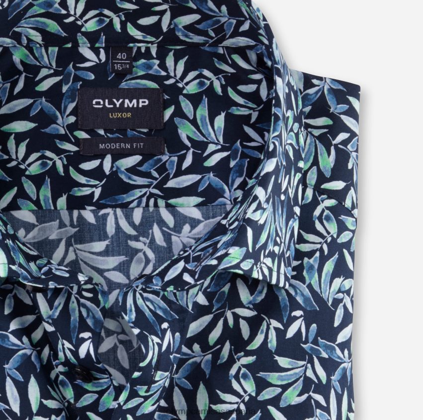 ropa OLYMP Luxor Modern Fit, camisa business, global kent, verde claro 8N2F1035