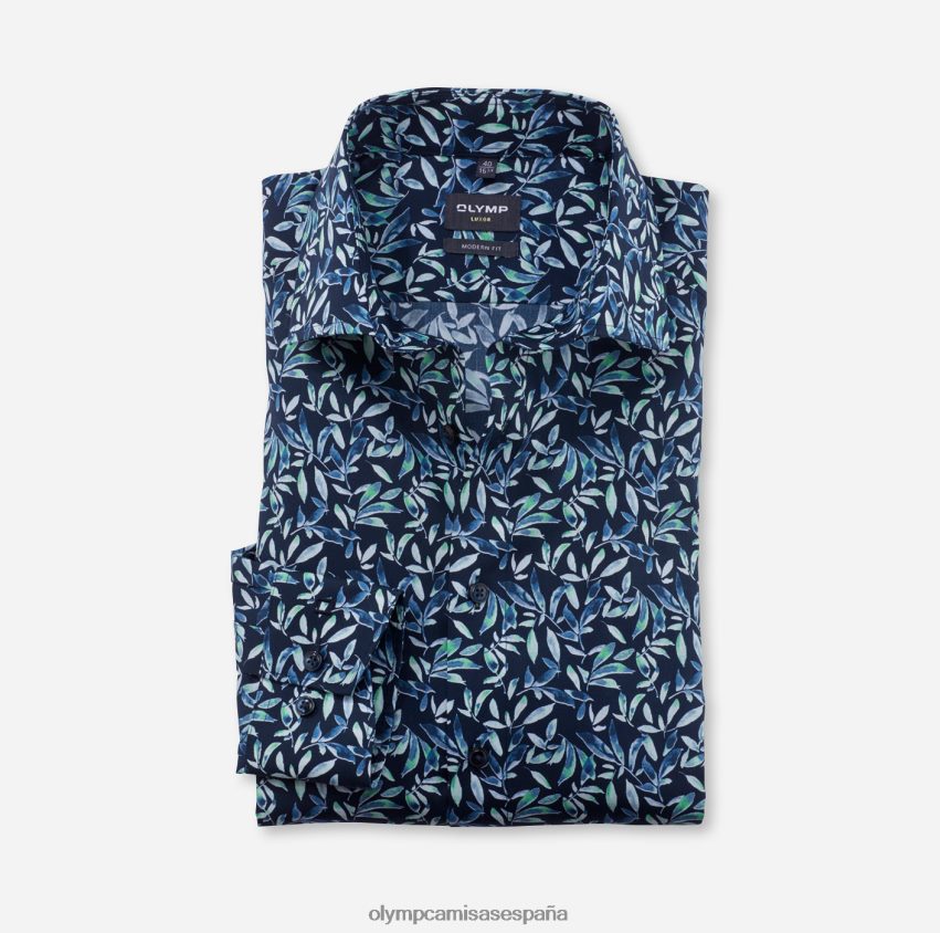ropa OLYMP Luxor Modern Fit, camisa business, global kent, verde claro 8N2F1130